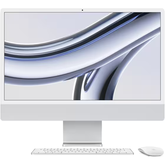 Apple iMac 24" 4.5K Retina Display (Apple M3/8GB/256GB SSD/8C 10C GPU) - Silver Gazimağusa