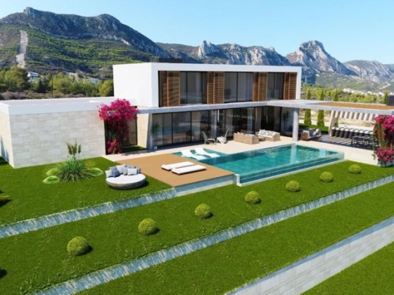 VILLA WITH MOUNTAIN AND SEA VIEWS WITH POOL IN KYRENIA Girne