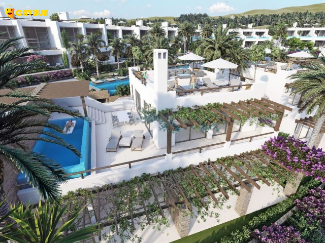Mykonos Homes 3+1 Penthouse with Private Pool Yeni İskele - изображение 1