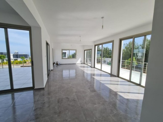 Newly built, spacious unfurnished 3+1 villa for rent in Catalkoy, Kyrenia Girne