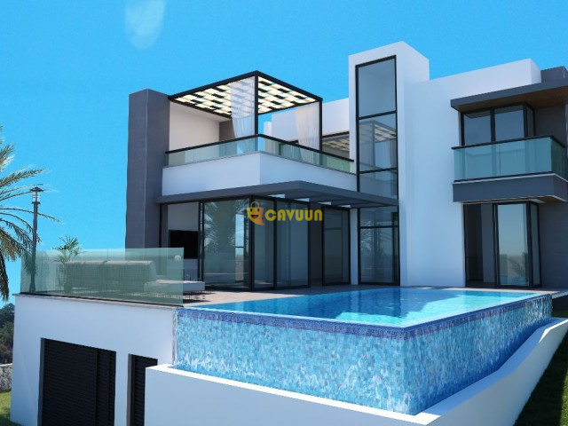 Villas with pool and sea and mountain views are for sale by owner in Kyrenia, Esentepe Girne - photo 5
