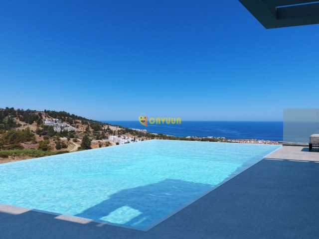 Villas with pool and sea and mountain views are for sale by owner in Kyrenia, Esentepe Girne - photo 8