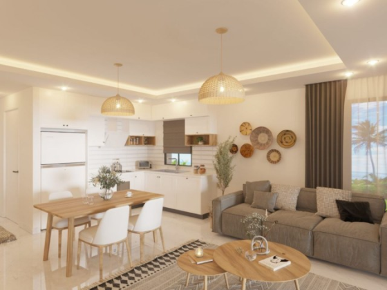 Loft-style penthouse apartment with 1 bedroom and 2 bathrooms in a stunning new project Gazimağusa