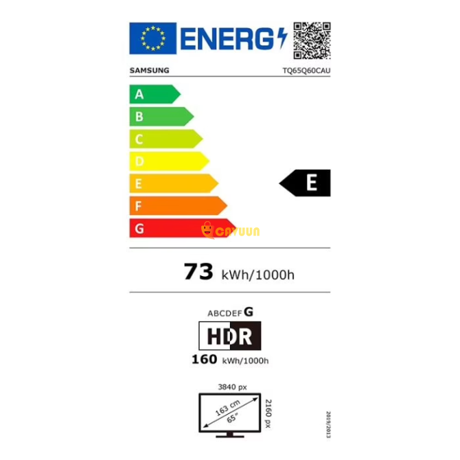 SAMSUNG QE65Q60C - TV 4K QLED 65" Smart Gazimağusa - изображение 3