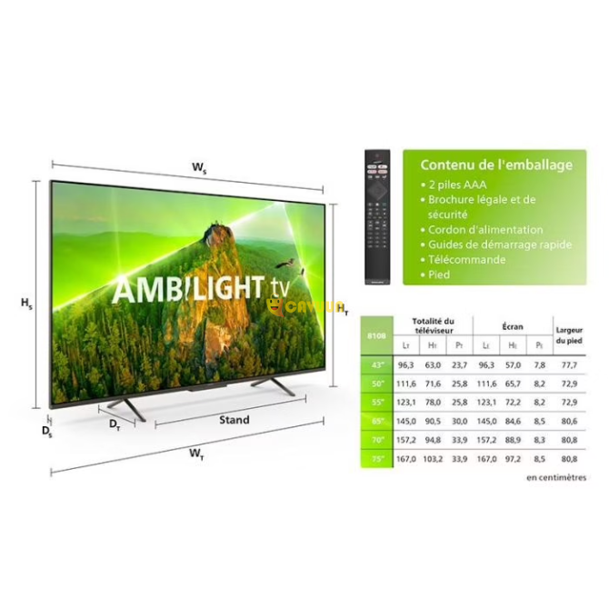 PHILIPS 65PUS8108 - TV 4K LED AMBILIGHT 65" Smart Gazimağusa - изображение 3