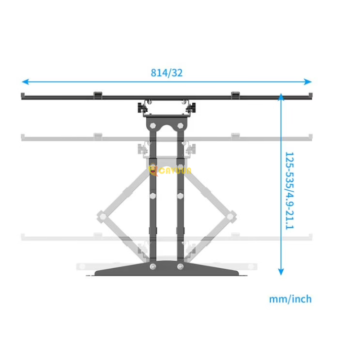 Wall bracket EDENWOOD D3 106 to 218 cm with extendable arm Gazimağusa - изображение 4