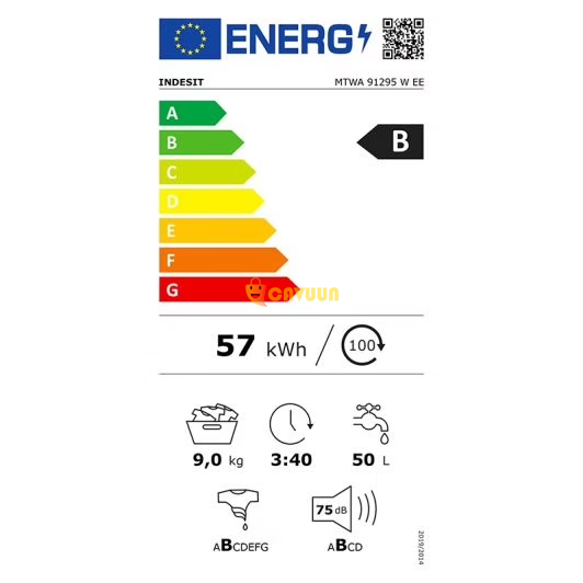 Стиральная машина 9 кг INDESIT MTWA 91295 W EE Gazimağusa - изображение 6