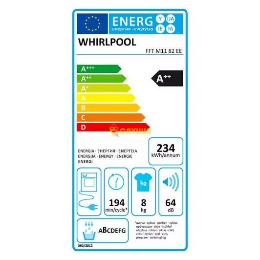 Heat pump dryer WHIRLPOOL FFT M11 82 EE Gazimağusa - photo 8