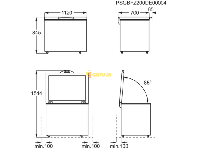 AEG Chest Freezer AHB531E1LW Gazimağusa - photo 8