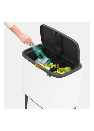 Brabantia Bo Touch Bin двойная мусорная корзина с крышкой на ножках Gazimağusa - изображение 6