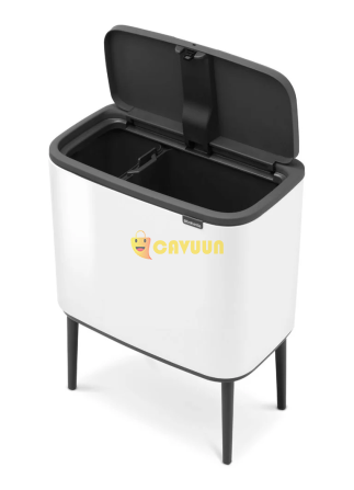 Brabantia Bo Touch Bin двойная мусорная корзина с крышкой на ножках Gazimağusa - изображение 4