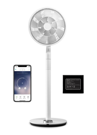 Duux Whisper Flex Ultimate Adjustable Floor Fan with Battery Gazimağusa