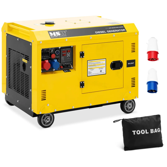 Emergency generator diesel - 7220 / 8500 W - 30 L - 240/400 V - mobile - AVR - Euro 5 Gazimağusa