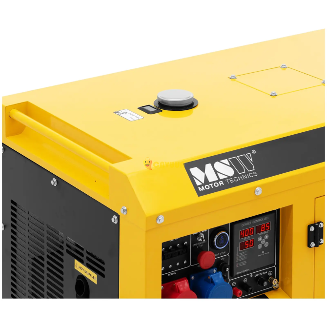 Emergency generator diesel - 7220 / 8500 W - 30 L - 240/400 V - mobile - AVR - Euro 5 Gazimağusa - photo 3