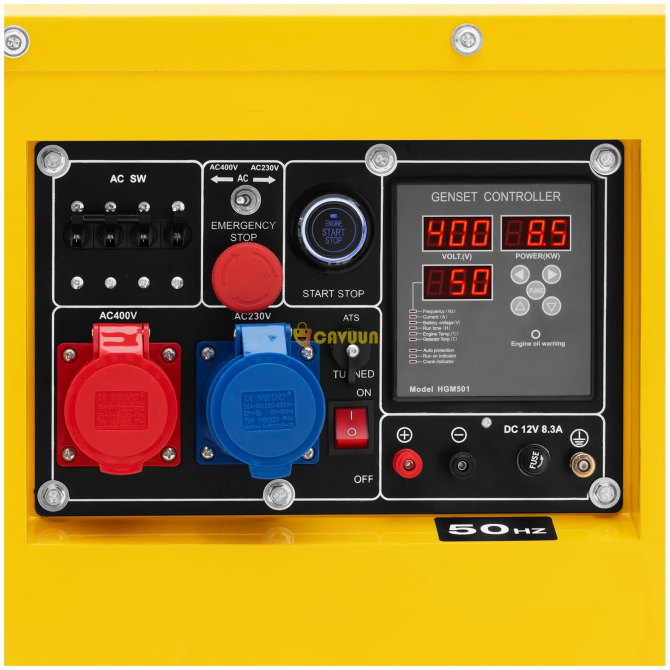 Emergency generator diesel - 7220 / 8500 W - 30 L - 240/400 V - mobile - AVR - Euro 5 Gazimağusa - photo 2