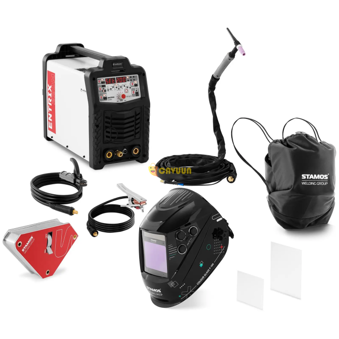 Welding set ALU welder - 200 A - Duty Cycle 80% - Welding helmet Color Glass Y-100 - Welding magnet Gazimağusa - photo 1