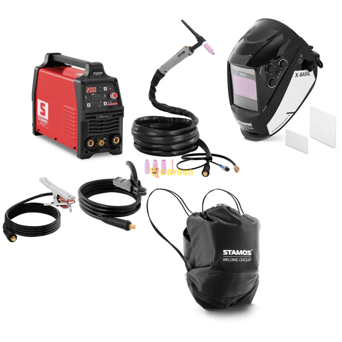 Welding set - TIG welder - 200 A - pulse - digital - welding helmet X-Basic Gazimağusa - photo 1