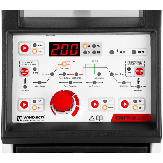 ALU welding machine - TIG AC/DC - 200 A - digital - 230 V - Pulse Gazimağusa