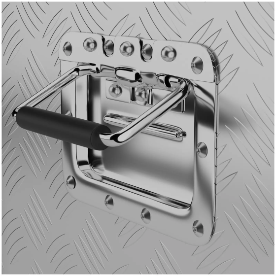 Aluminum tool box, tear plate - 124 x 38 x 38 cm - 150 L Gazimağusa