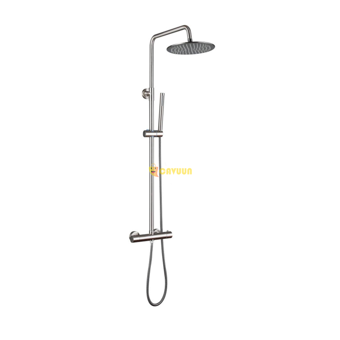 Fortifura Calvi Thermostatic Rain Shower Set - 25cm - round overhead shower - rod hand shower Gazimağusa - photo 1