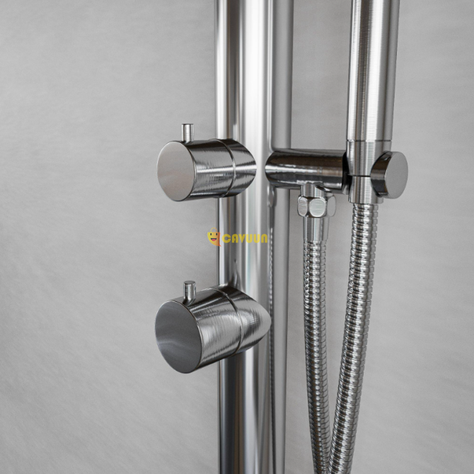 Fortifura Outdoor Deluxe Freestanding Outdoor Shower - Stainless Steel 316 - Hand Shower-Rain Shower Gazimağusa - photo 3