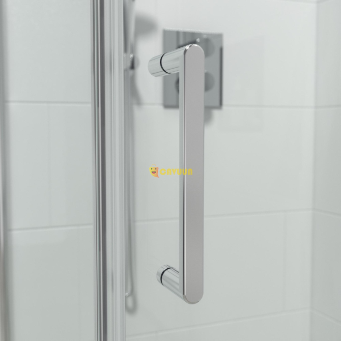 Saniclass Neptune Shower cubicle - 1 revolving door - Side wall - 90x90x200cm - 6mm safety glass Gazimağusa - photo 2