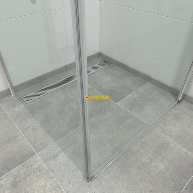 Saniclass Neptune Shower cubicle - 1 revolving door - Side wall - 90x90x200cm - 6mm safety glass Gazimağusa - photo 3