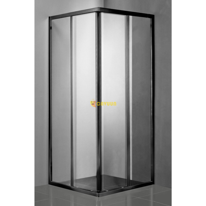 Saniclass Kay Shower cabin - 90x90x185cm - square - clear glass - profile - matt black Gazimağusa - photo 5