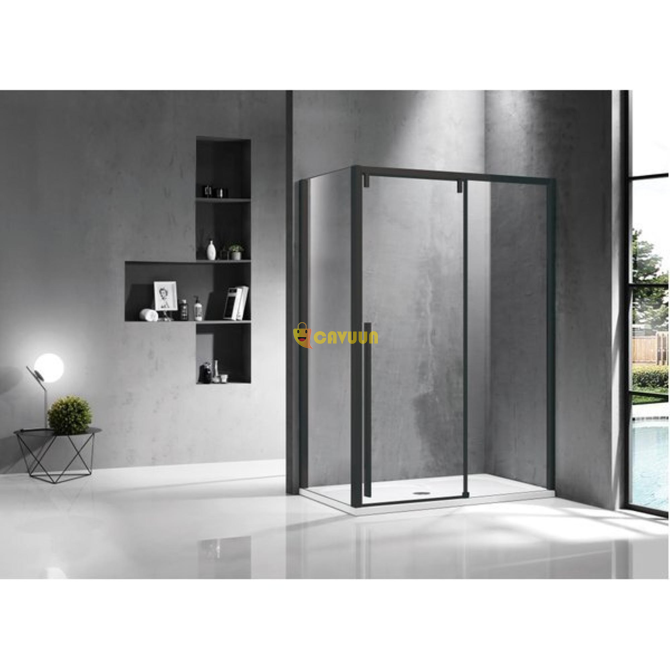 Saniclass Neptune shower cabin 120x90cm with sliding door 8mm safety glass with anti-limescale black Gazimağusa - photo 1