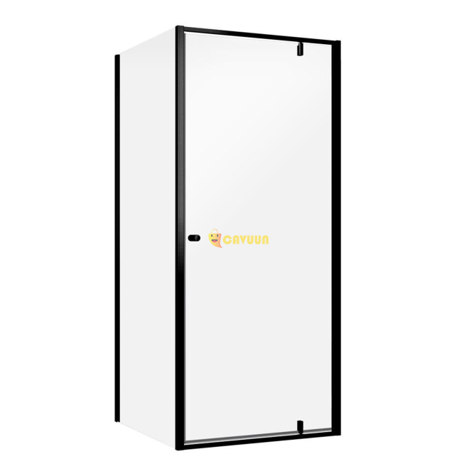 Sealskin Contour revolving door with side wall 90x90 cm, 200 cm high, black, 6 mm clear safety glass Gazimağusa - photo 1