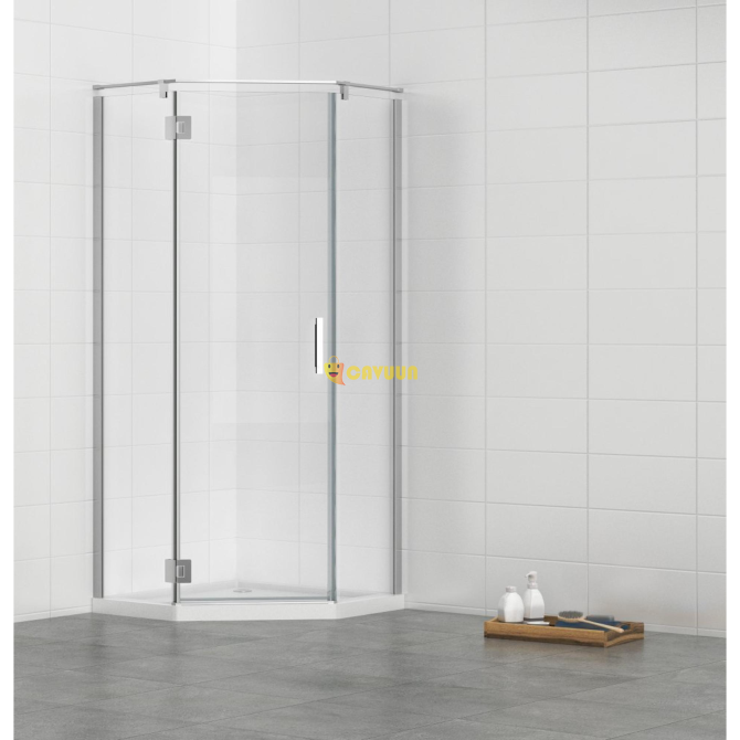 Saniclass Neptune NWA3231 Shower cabin - 90x90x195cm - pentagonal chrome profile and clear glass Gazimağusa - photo 1