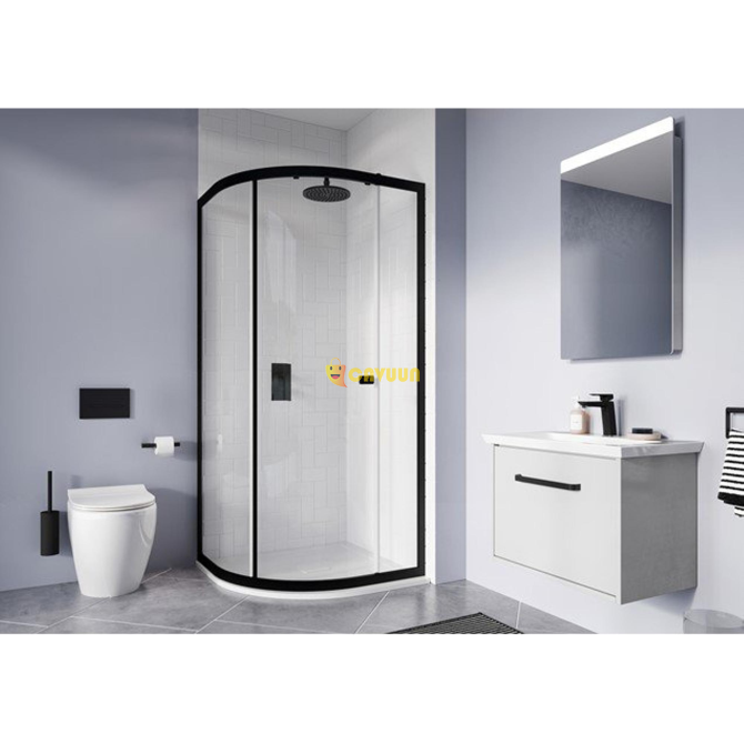 Crosswater Clear 6 quarter round shower cubicle with 1 sliding door 90x90x195cm Gazimağusa - photo 3