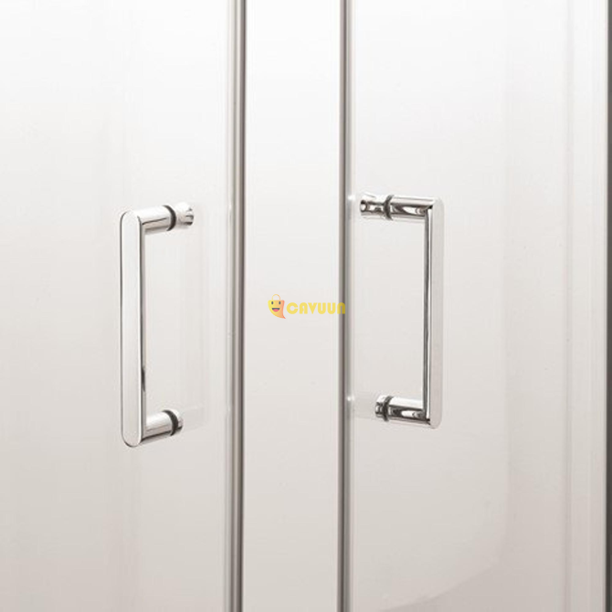 Crosswater Kai shower cabin 75x75x190cm with 2 sliding doors 6mm clear safety glass aluminum silver Gazimağusa - photo 3