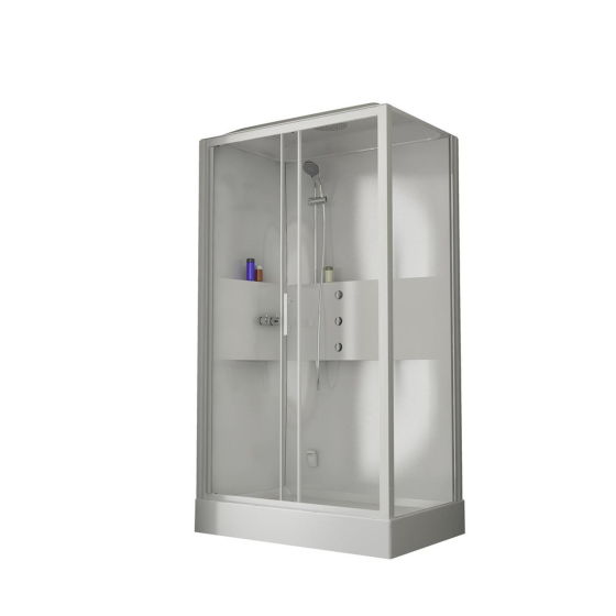 Nemo Spring Lilou Hamam shower cubicle – 120x80cm – Hydro + steam – reversible – with built-in tap Gazimağusa