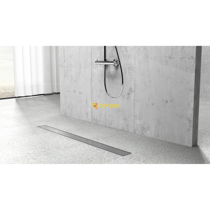 Fortifura Galeria shower channel 90cm with closed grid with floor flange stainless steel Gazimağusa - photo 2