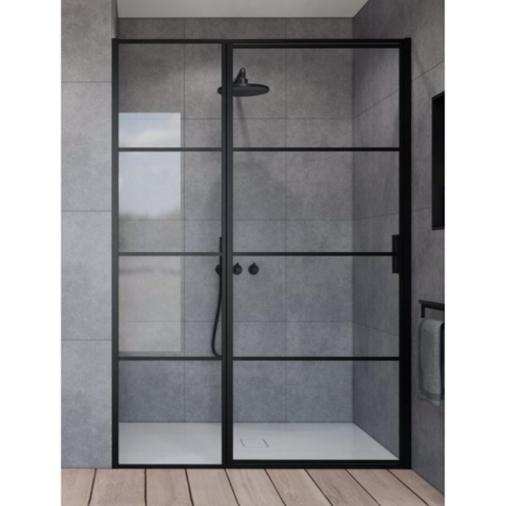 Saniclass Bellini Shower door - 160x200cm - fixed panel - frame lines outside - anti-limescale Gazimağusa