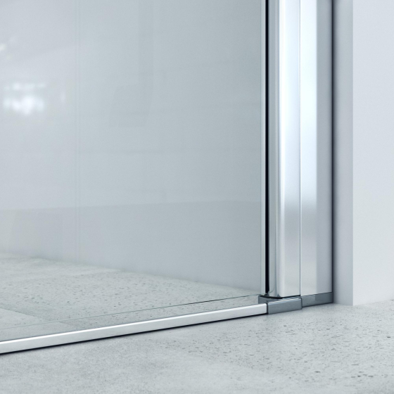 Saniclass Neptune Swing door - 80x200cm - 6mm safety glass - anti-limescale - chrome Gazimağusa