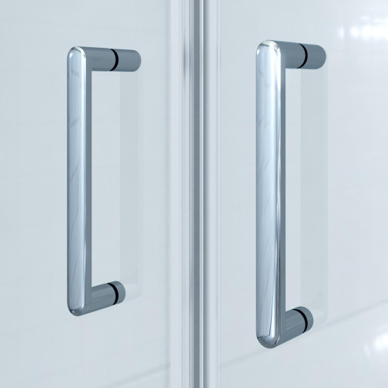 Saniclass Neptune Swing door - 80x200cm - 6mm safety glass - anti-limescale - chrome Gazimağusa