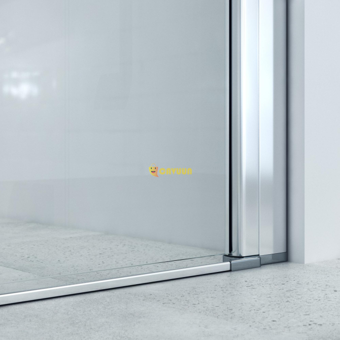 Saniclass Neptune Swing door - 80x200cm - 6mm safety glass - anti-limescale - chrome Gazimağusa - photo 4