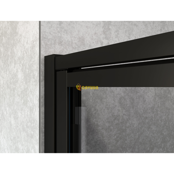 Saniclass Bellini Shower door - 80x200cm - frame lines outside - anti-limescale - matt black Gazimağusa - photo 7