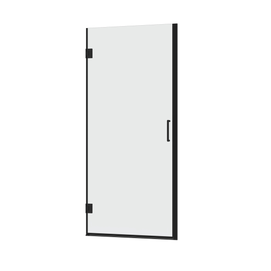 Saniclass Neptune 5000 Shower door - 95x200cm - profileless safety glass-anti-limescale-matt black Gazimağusa