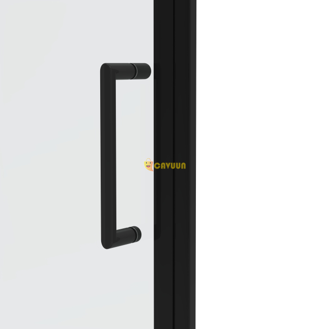 Saniclass Neptune 5000 Shower door - 95x200cm - profileless safety glass-anti-limescale-matt black Gazimağusa - photo 2