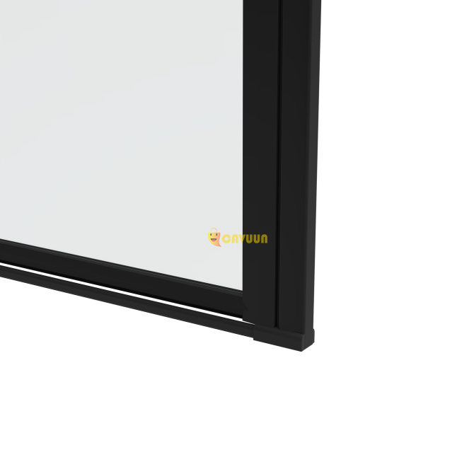 Saniclass Neptune 5000 Shower door - 95x200cm - profileless safety glass-anti-limescale-matt black Gazimağusa - photo 3