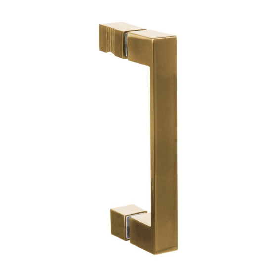 Brauer Create Niche door - 80x200cm - profileless - anti-limescale - 8mm safety glass - Brushed gold Gazimağusa