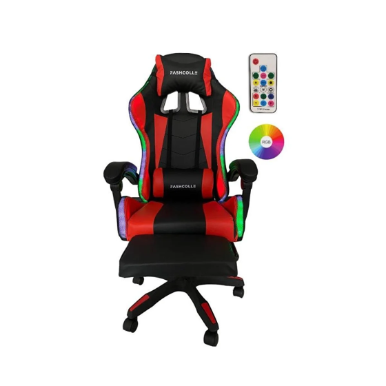 Fashcolle Red Star Illuminated - Massage Feature Gaming Chair Red-black Red Стамбул