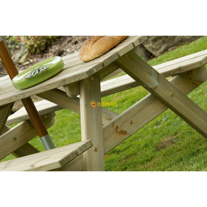 I-Wooden Bench Wooden Dining Table Picnic Table 70x200 Cm Istanbul - photo 3