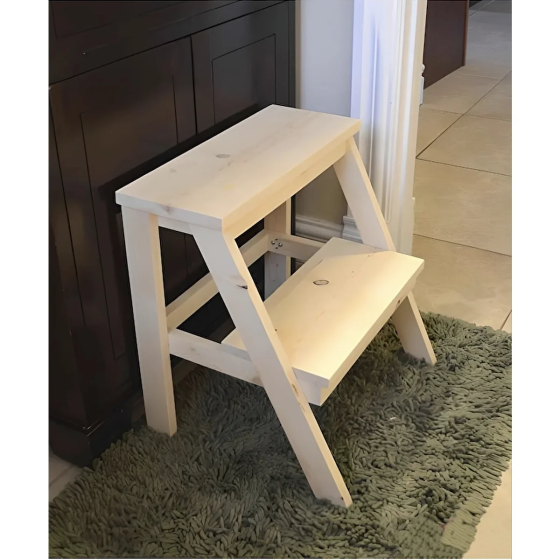 Weblonya Stair Stool, Wooden Step Riser 6124 Istanbul