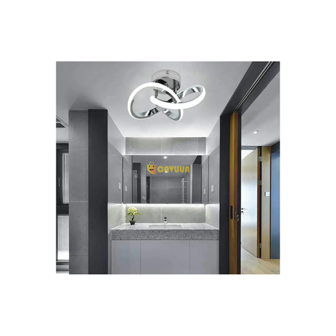 Burenze Modern Plafonyer Ceiling Led Chandelier Гостиная Кухня Люстра Chrome 2 Piece Set Стамбул - изображение 2