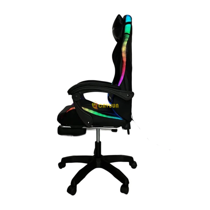 Fashcolle Black Star Illuminated - Massage Feature Gaming Chair Black Black Istanbul - photo 2