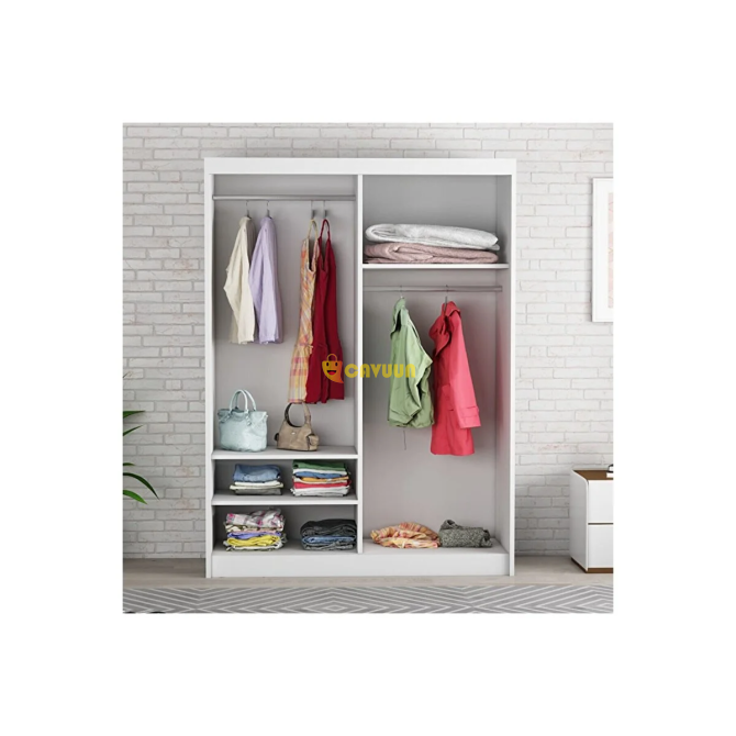 Simurg Furniture Simurg 140 Cm Sliding Wardrobe White Istanbul - photo 2